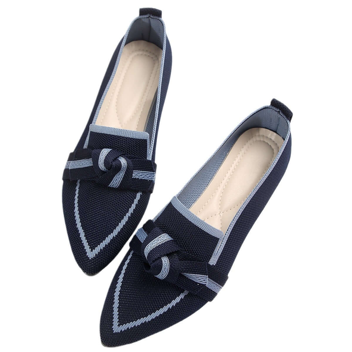casual summer shoes for women Pointed Toe Bow Flat Shoes for Women