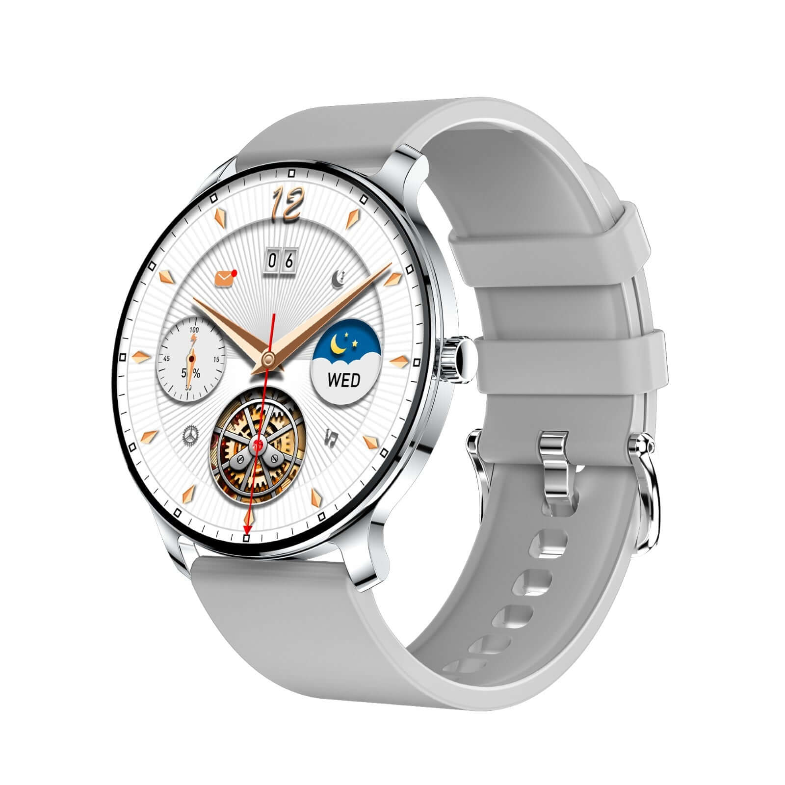 smart watch for men Ultra Slim Smart Watch For Men Women Silver