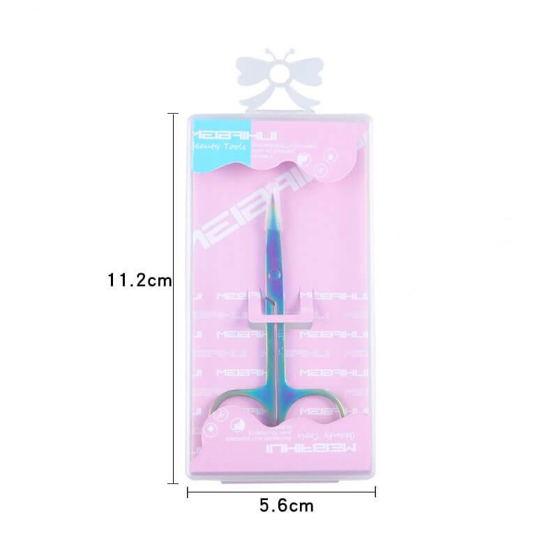 makeup eyebrow trimmer Stainless Steel Color Titanium Eyebrow Trimmer Color titanium Plastic box paper card