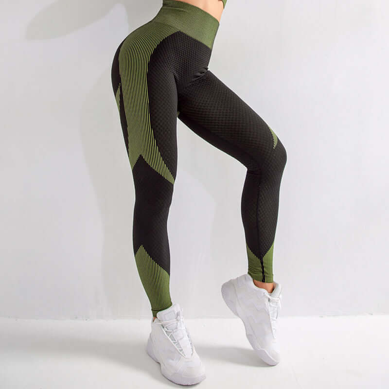 fashionable yoga wear Slim Fit Yoga Sweatpants for Women Green