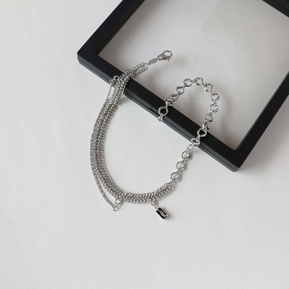 Charm pendant necklace Frosty Wind Necklace