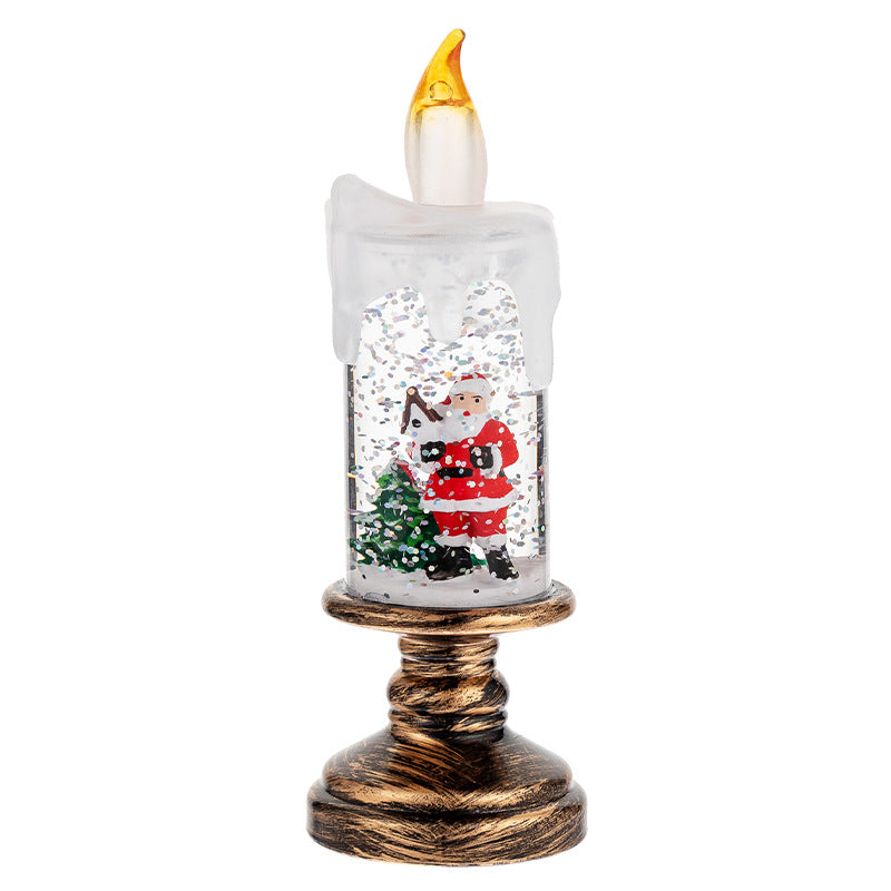 Christmas Decorations Candle Light Scene Layout Candle style elderly