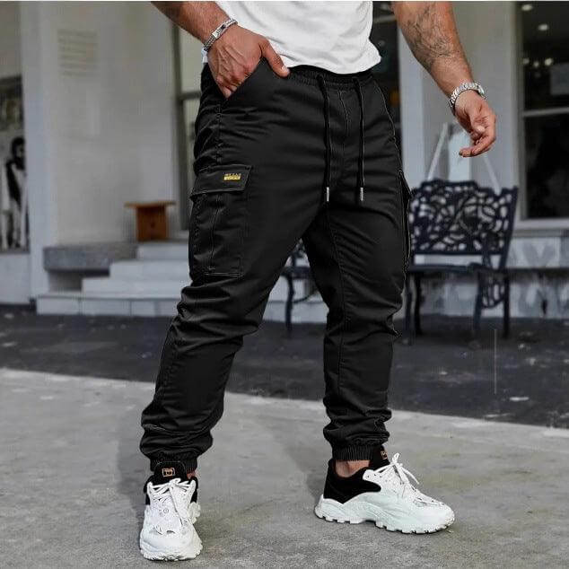 mens outdoor pants Casual Long Pants Sweatpants American Style Black
