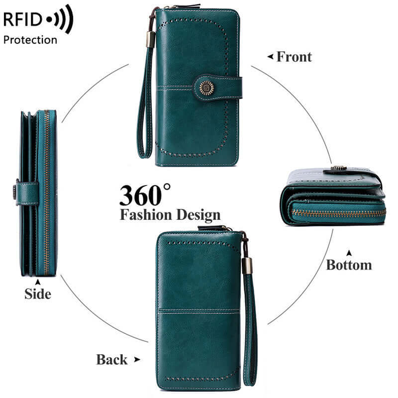 RFID wallet for ladies Blocking Women&