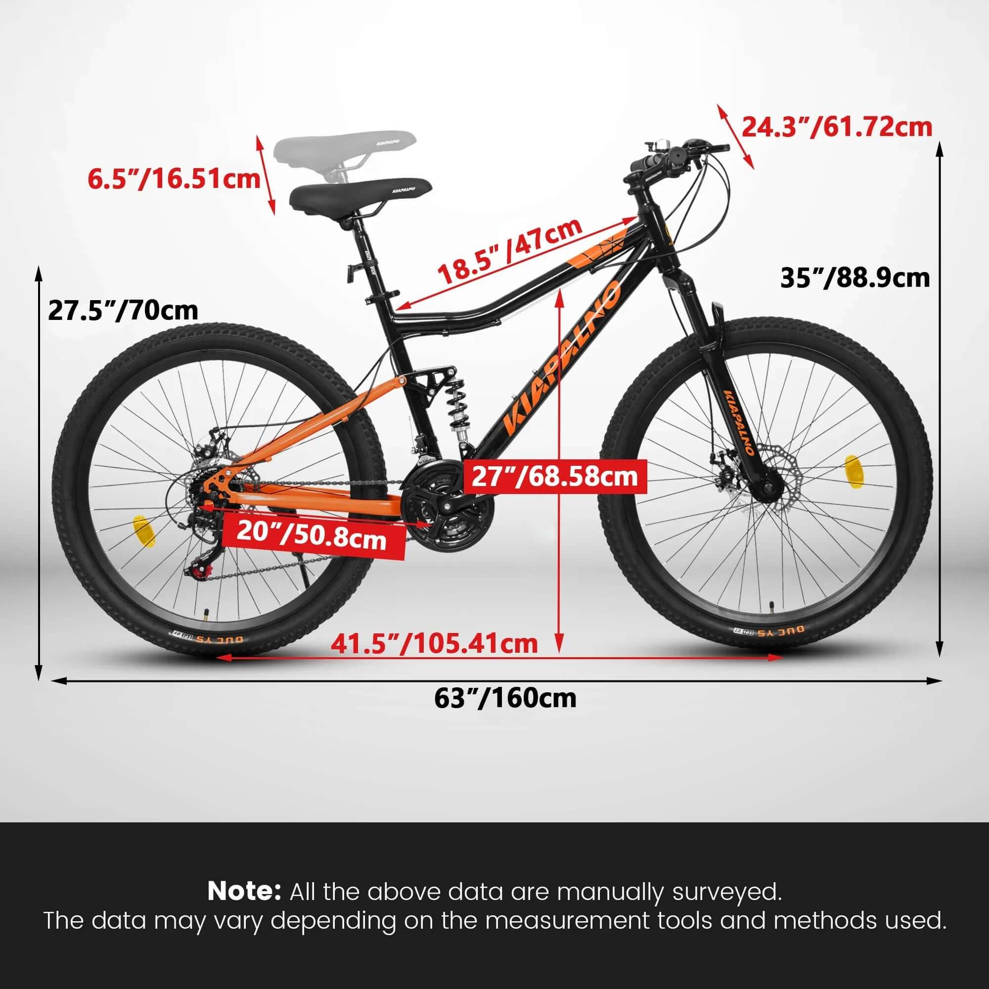 Unisex Mountain Bike 26 Inch Steel Frame 21-speed Unisex Mountain Bike