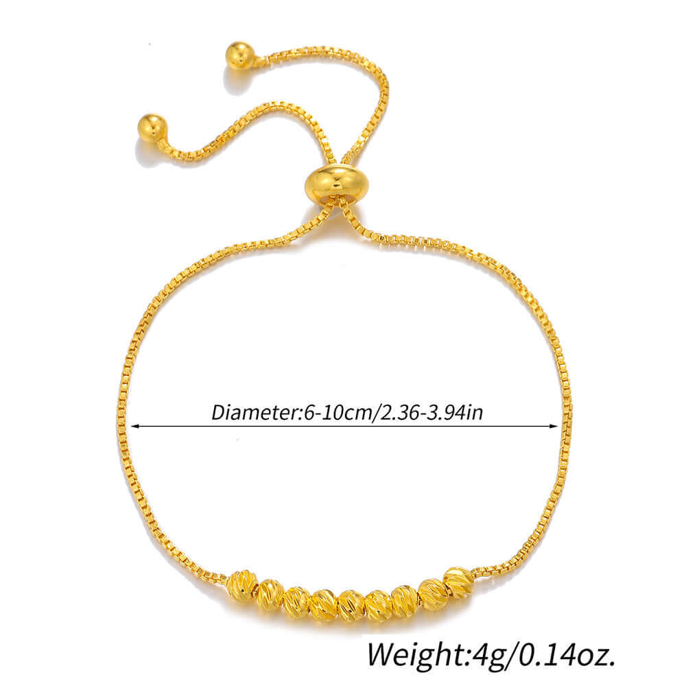 Stylish gold bracelet 1pcs Gold Pulling Rope Bracelet