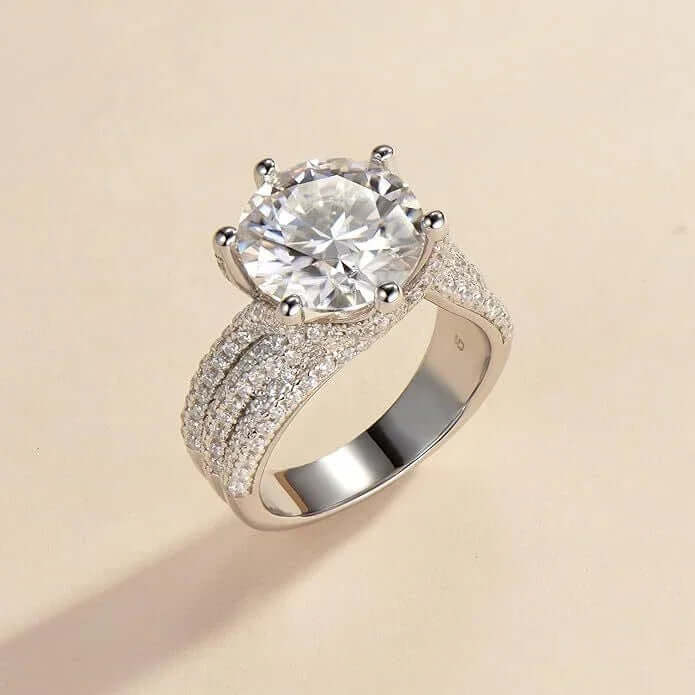 Engagement Rings For Women with 5ct Moissanite