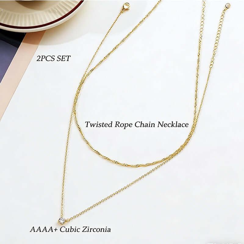 Solitaire Pendant Necklaces 14K Gold Solitaire Pendant Necklaces