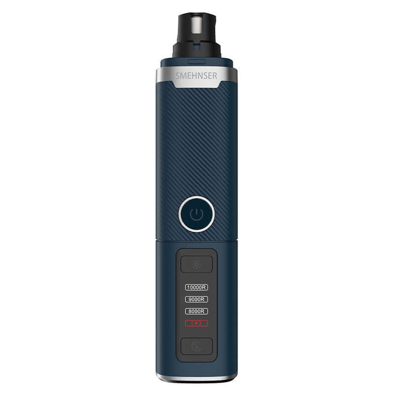 Electric dog nail grinder with LED light for safe and easy grooming, featuring rechargeable battery and adjustable speed settings.