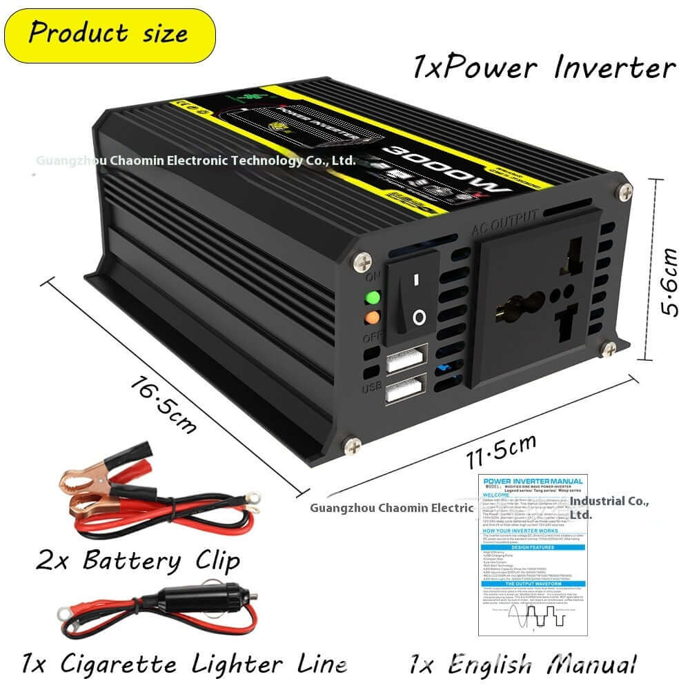high efficiency solar inverter 12V To 220V110V3000W