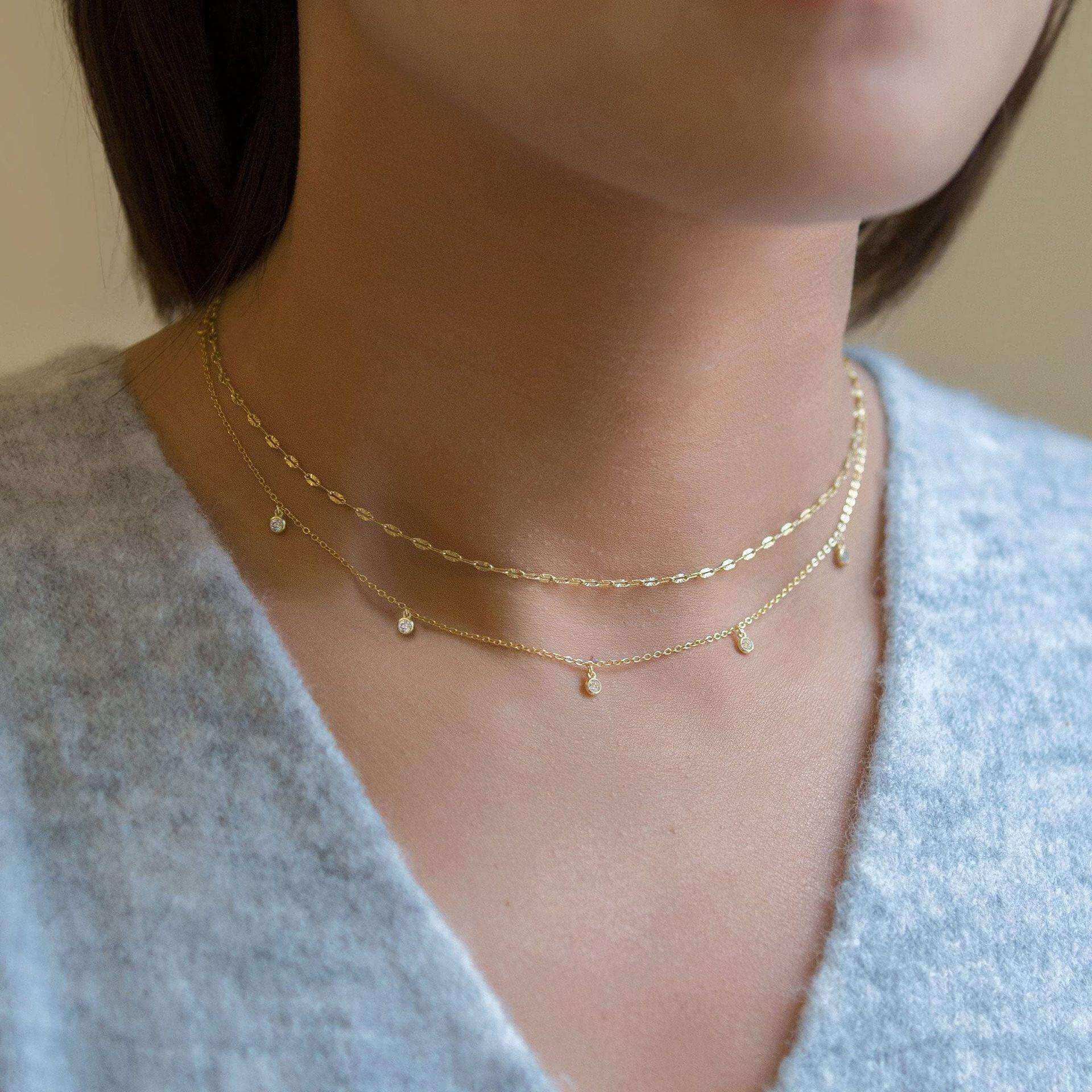 chain necklace for women Waterdrop Chain Necklace