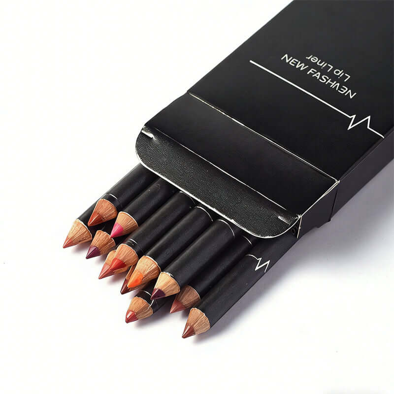 Soft lip pencils 12 Color Lip Liner Pencil Set Ultra Fine Lip Liners