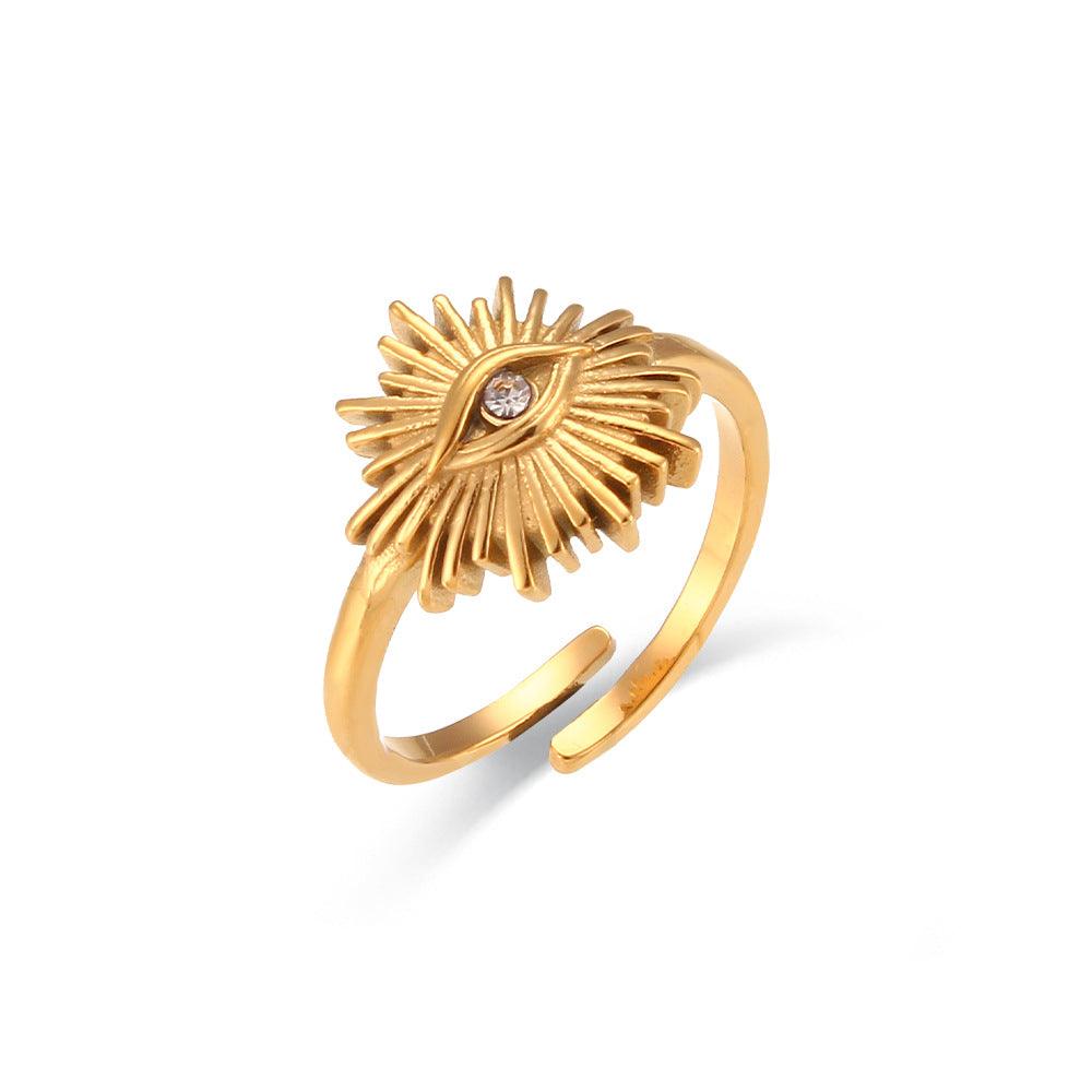 gold ring Solana Opening Opening Adjustable