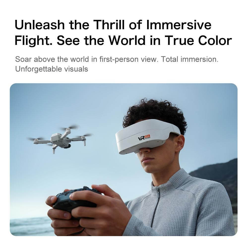 Dual HD camera drone AERI 1 0 0 Foldable Drone With VR Goggles