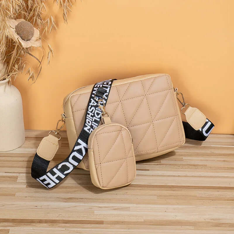 Womens Messenger Bag - New Two-piece Set Women&
