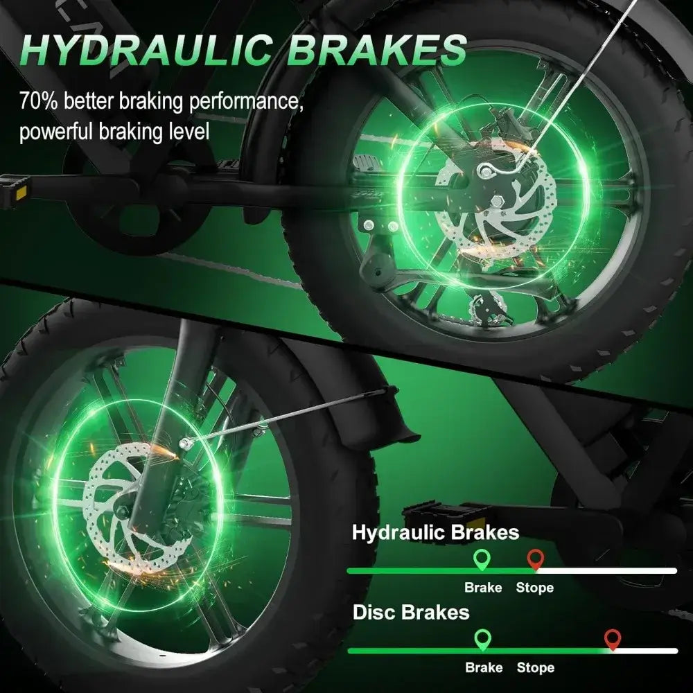 32 MPH Electric Bike , 7 Speed Gear Hydraulic/Disc Brake