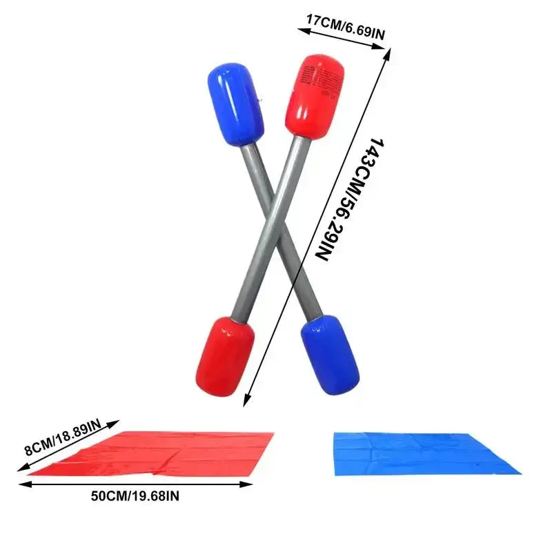 Jousting Yard Game Inflatable Gladiator Jousting Yard Game Sticks