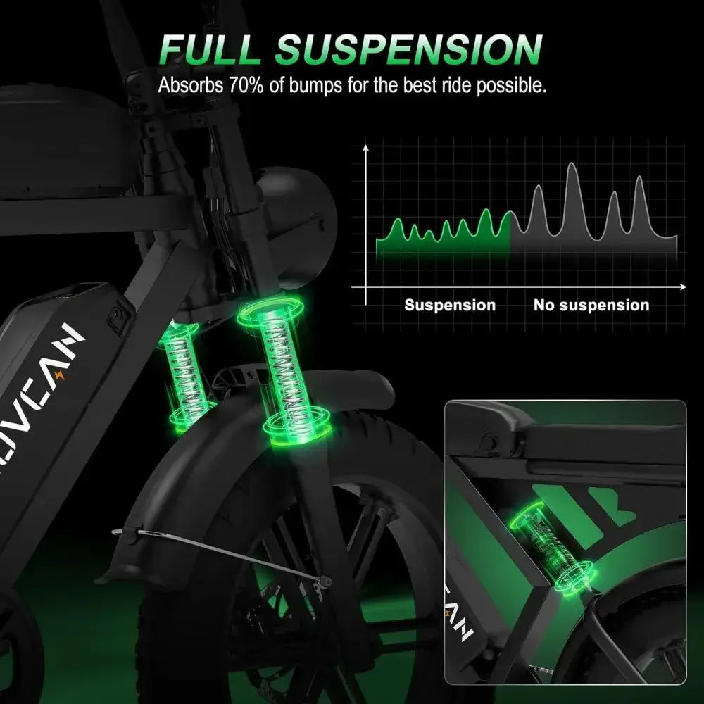32 MPH Electric Bike , 7 Speed Gear Hydraulic/Disc Brake