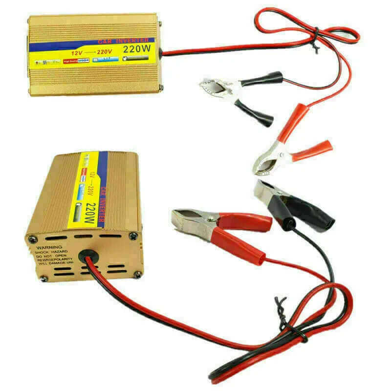 220W Inverter100W Solar Panel Kit USB Battery Charger Convert