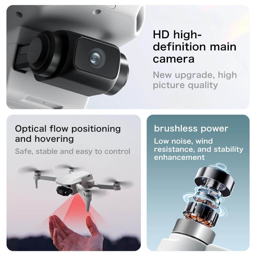 Dual HD camera drone AERI 1 0 0 Foldable Drone With VR Goggles