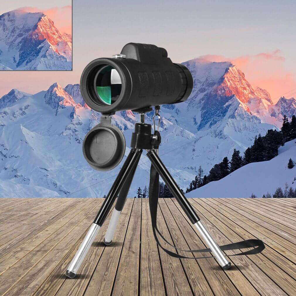 Tripod for Monocular Telescope Tripod — Compatible with Apple & More