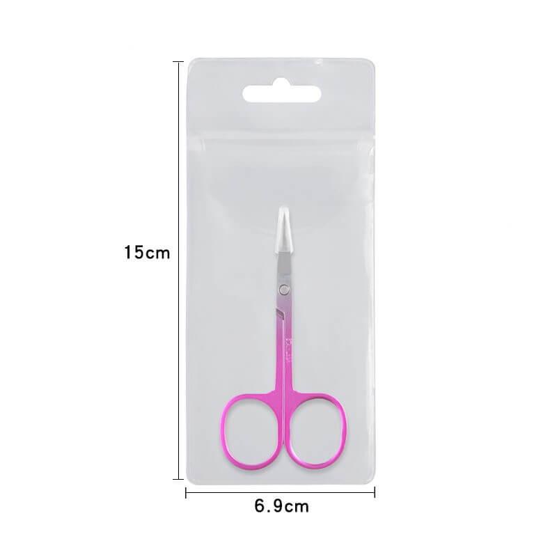 makeup eyebrow trimmer Stainless Steel Color Titanium Eyebrow Trimmer Gradual powder Sanding bag