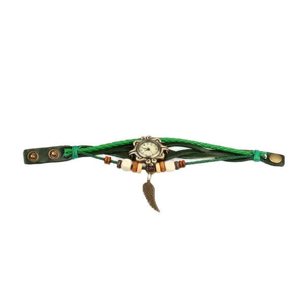 Beautiful Bohemian Style Retro Handmade Leather Angel Wing Women&