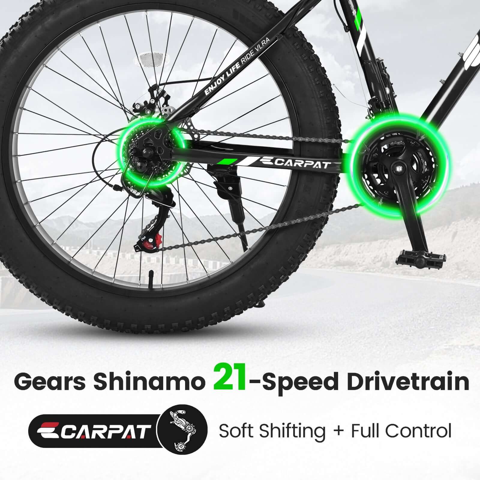S26109 Elecony 26 Inch Fat Tire Bike Adult&Youth