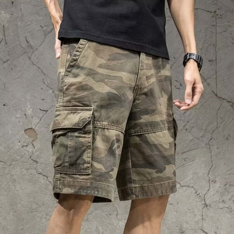 Comfortable summer shorts for men Casual Camouflage Shorts Men Khaki