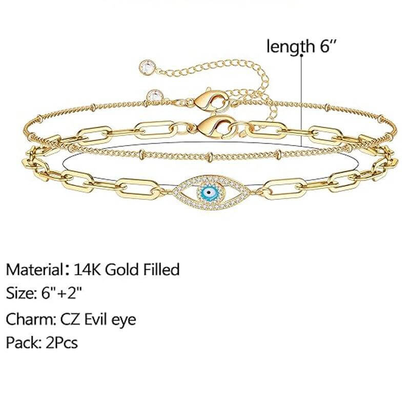 14k gold filled bracelets Dainty Gold Bracelets For Women
