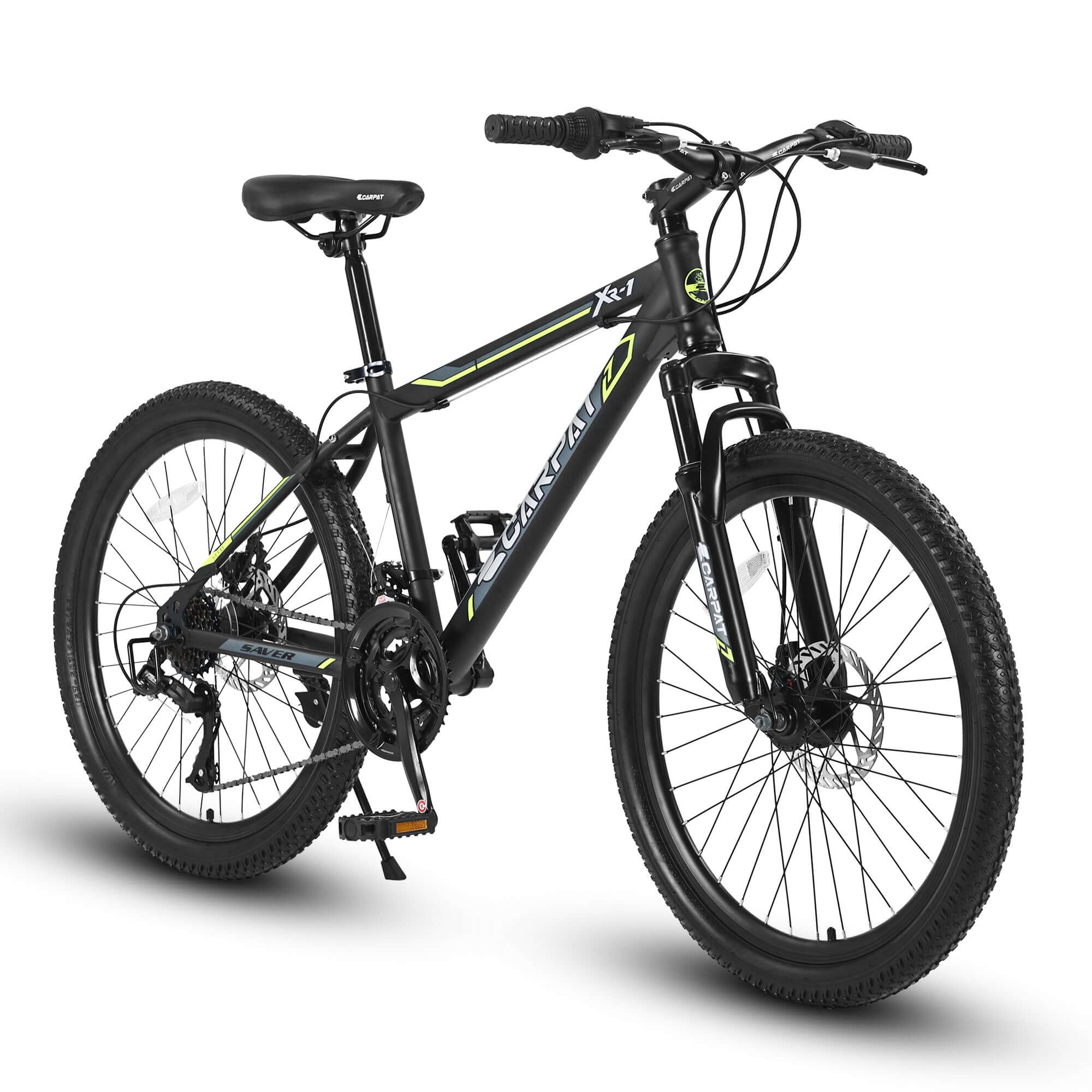 Durable mountain bike S24102 24 inch mountain bike for boys and girls with high-strength fork and stable design.