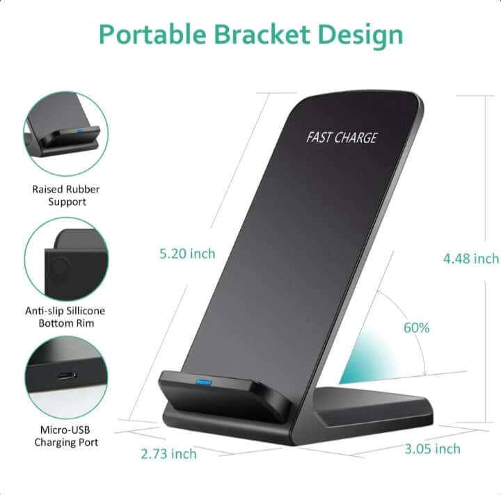 Wireless Fast Charging Dock Black