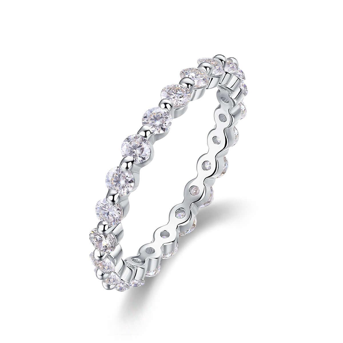 moissanite rings 1Row Of Diamonds, Moissanite Rings, Silver Rings