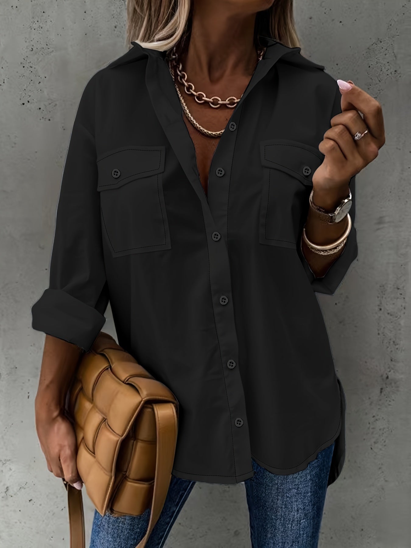 Large Two-piece Set Women shirt