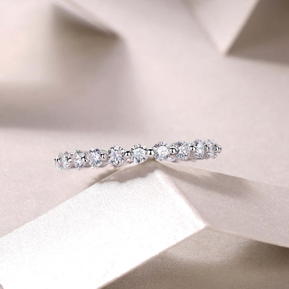 moissanite rings 1Row Of Diamonds, Moissanite Rings, Silver Rings