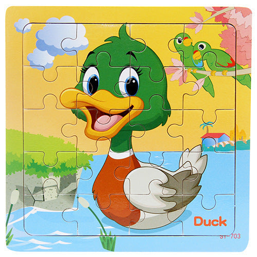 Childrens animal wooden puzzle