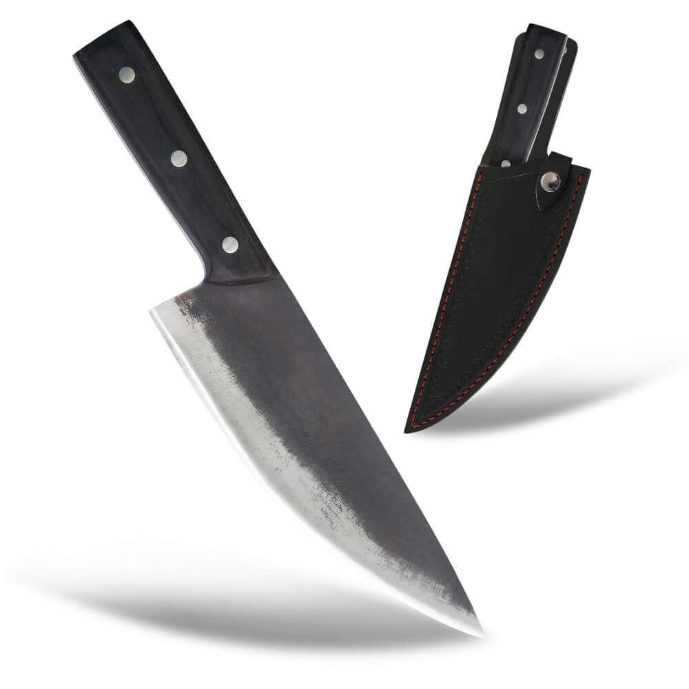 fish filleting knife High Carbon Steel Household Bone Removing Knife Black with Black holster