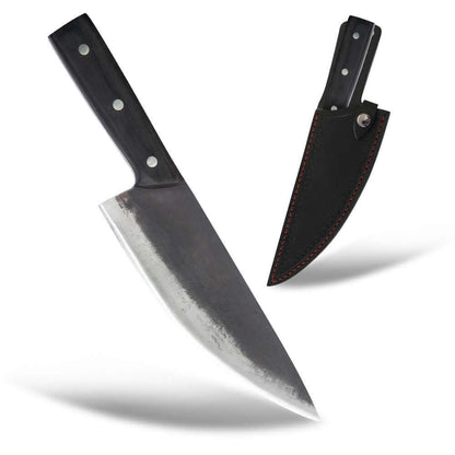 fish filleting knife High Carbon Steel Household Bone Removing Knife Black with Black holster
