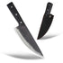 fish filleting knife High Carbon Steel Household Bone Removing Knife Black with Black holster