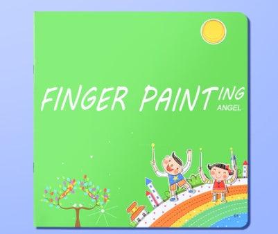 kindergarten art supplies New Hot Selling Kindergarten Finger Print English version green cover