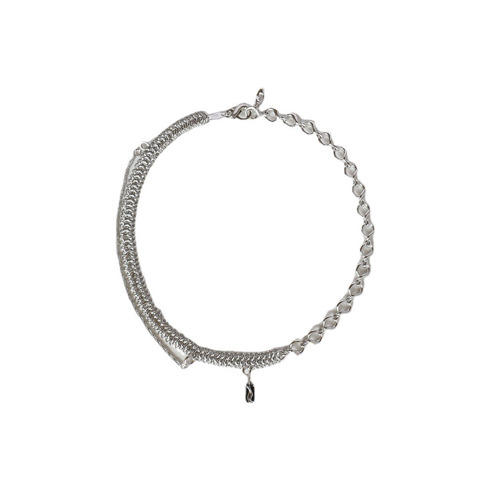 charm pendant necklace Frosty Wind Necklace Silver