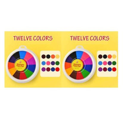 kindergarten art supplies New Hot Selling Kindergarten Finger Print 12Colors 2pcs