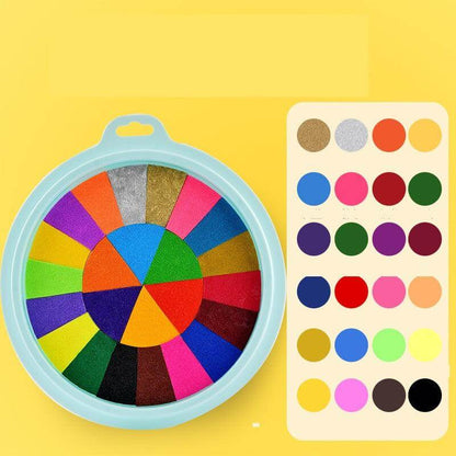 kindergarten art supplies New Hot Selling Kindergarten Finger Print Large 24colors