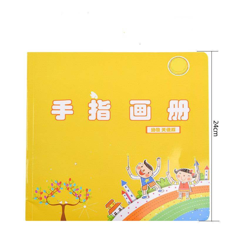 kindergarten art supplies New Hot Selling Kindergarten Finger Print Finger Picture Book Angel Edit