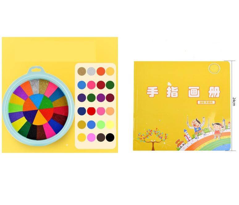 kindergarten art supplies New Hot Selling Kindergarten Finger Print A set