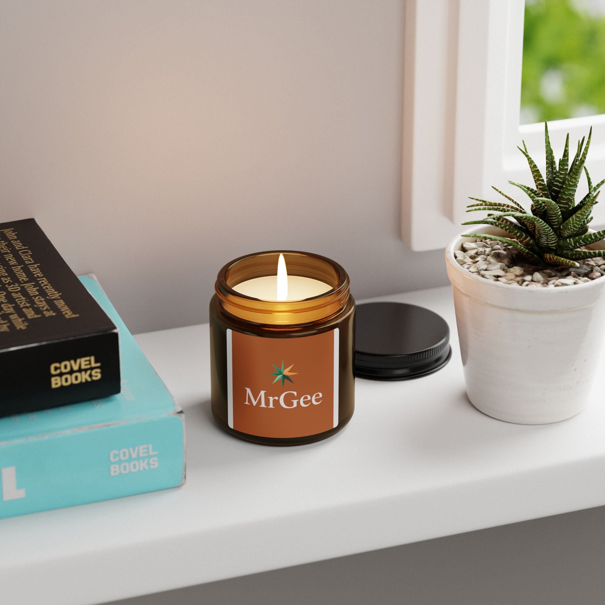 Scented Soy Candle — Amber Jar (MrGee)