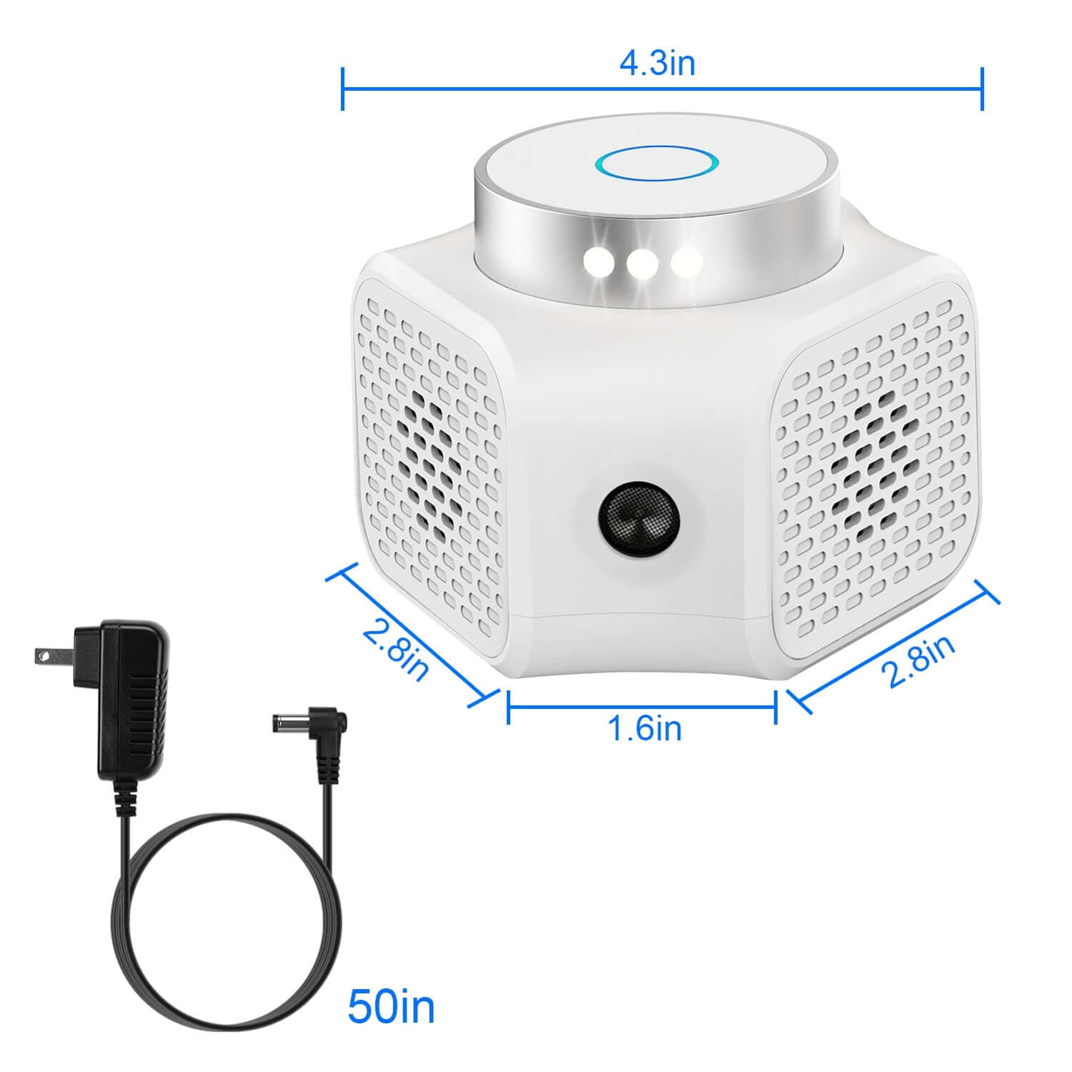 1Pc 360 Degree Ultrasonic Rodent ChaserIndoor With Ultrasonic Sound For Spring