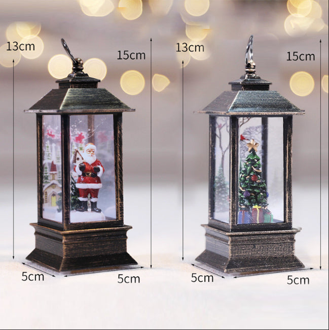 Christmas Simulation LED Flame Small Oil Lamp Set1