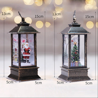 Christmas Simulation LED Flame Small Oil Lamp Set1