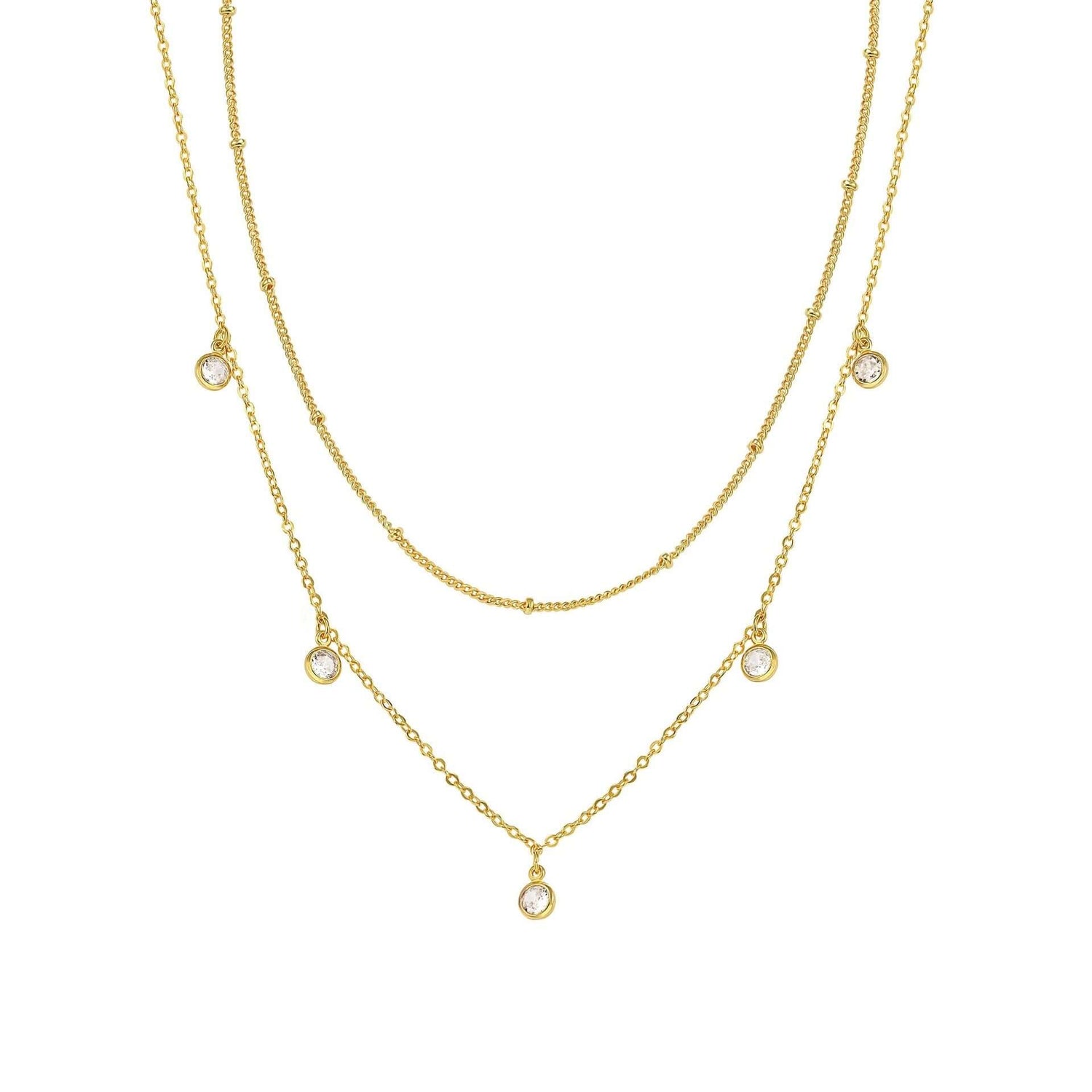 chain necklace for women Waterdrop Chain Necklace Gold